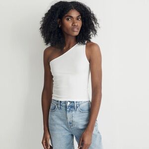 NWT Madewell Supima® Rib One-Shoulder Tank